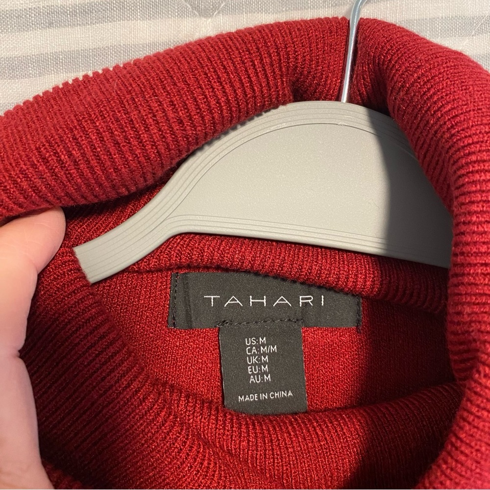 Tahari Turtleneck Sweater Dress - Picture 4 of 5